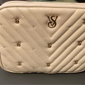 Victoria's Secret Cream Quilted Crossbody Bag